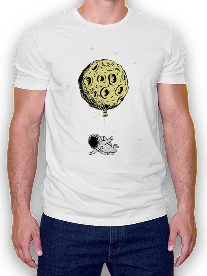 Astronaut Baloon Kinder T-Shirt weiss 110 / 116