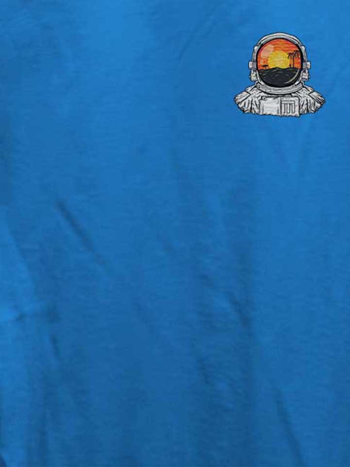 astronaut-beach-chest-print-damen-t-shirt royal 4