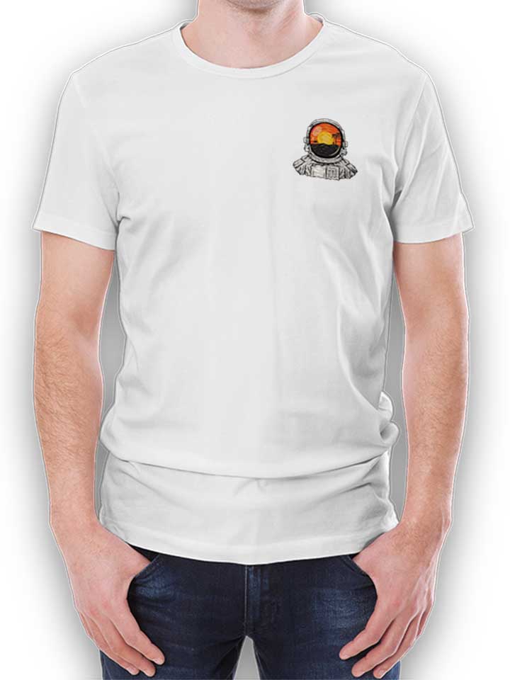 astronaut-beach-chest-print-t-shirt weiss 1