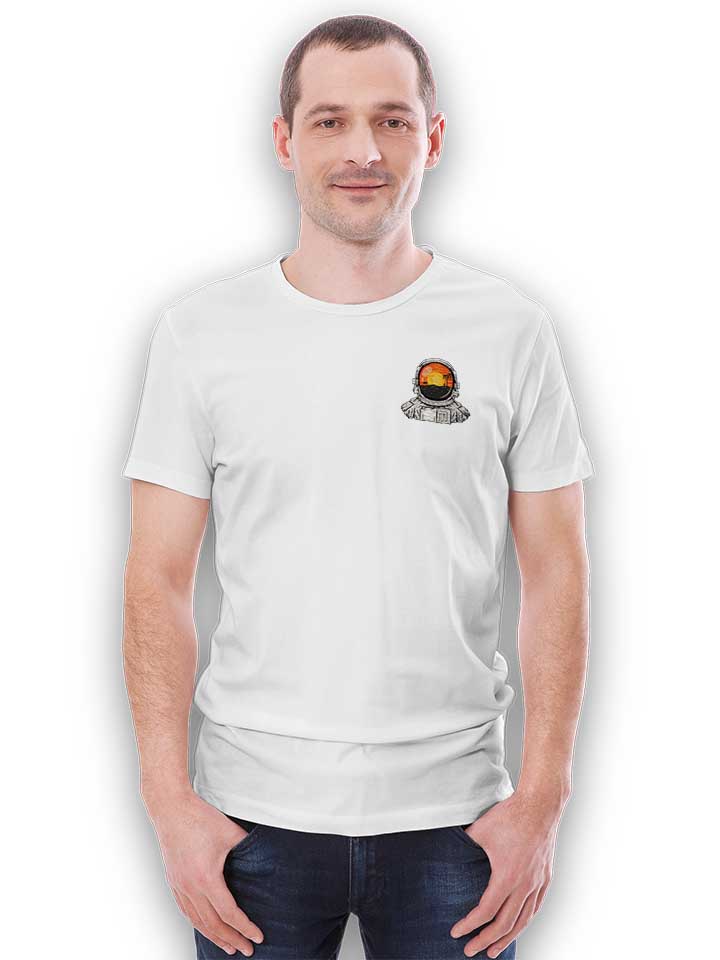 astronaut-beach-chest-print-t-shirt weiss 2