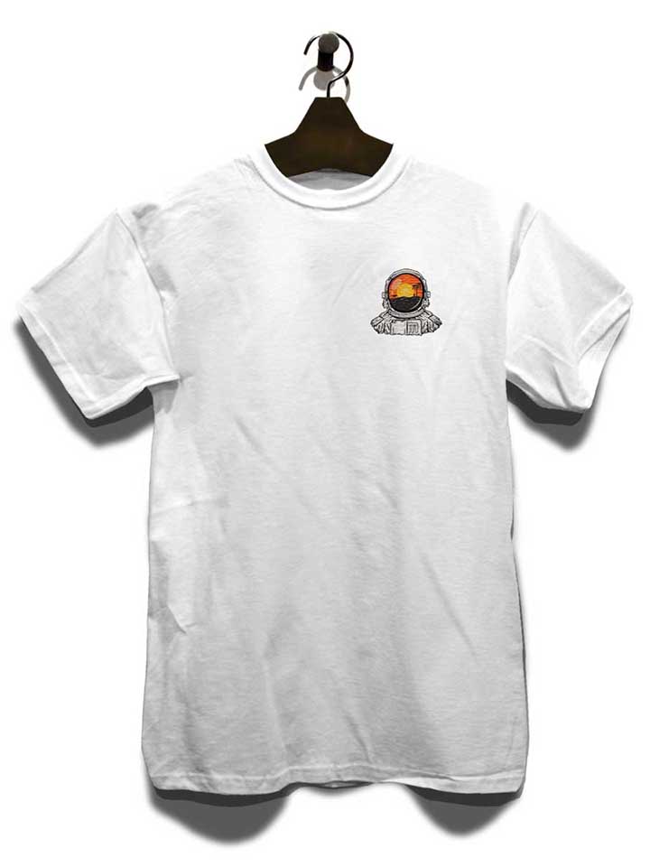astronaut-beach-chest-print-t-shirt weiss 3