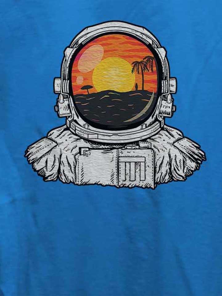 astronaut-beach-damen-t-shirt royal 4