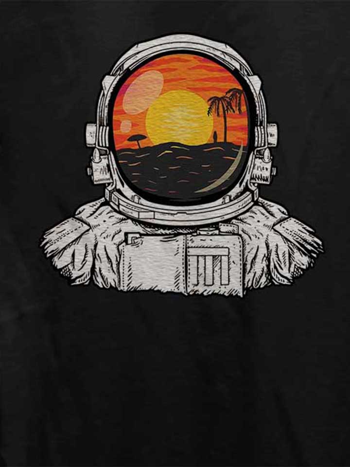 astronaut-beach-damen-t-shirt schwarz 4