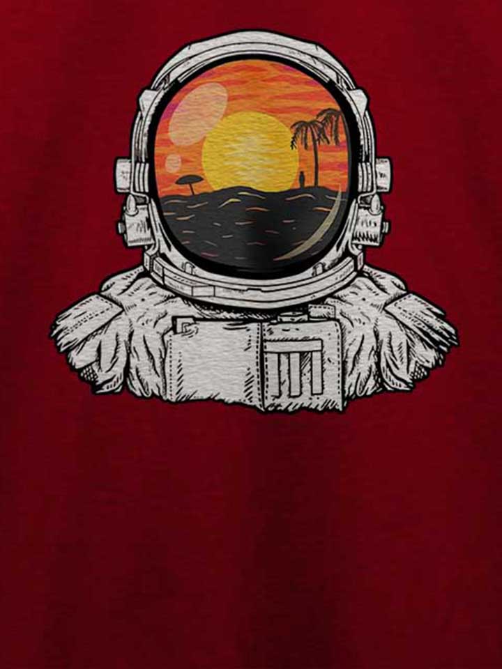 astronaut-beach-t-shirt bordeaux 4
