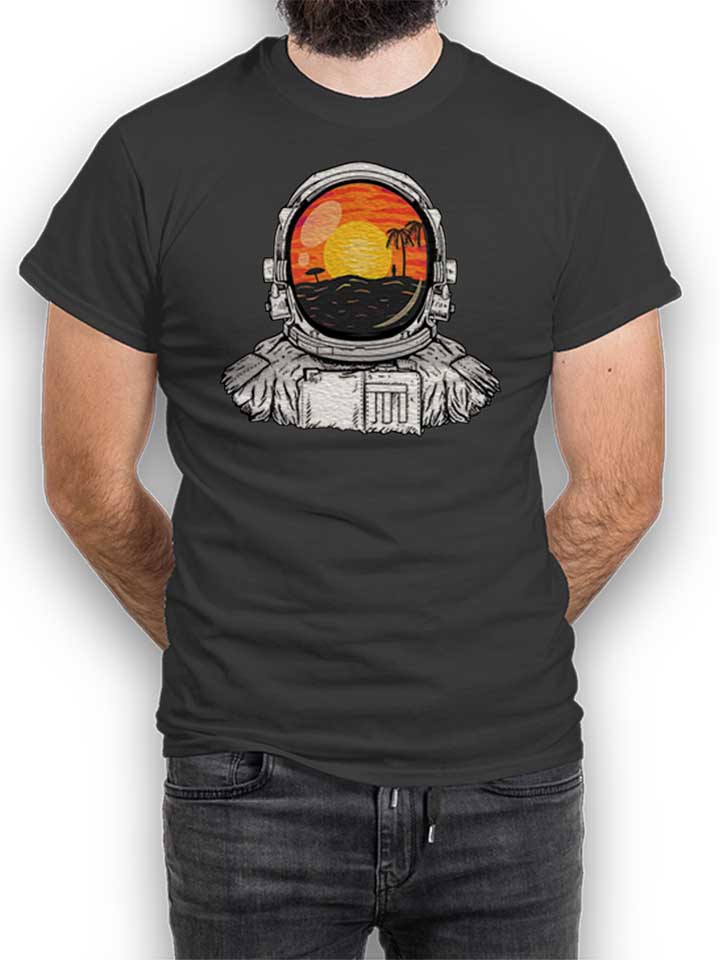 Astronaut Beach T-Shirt dunkelgrau L