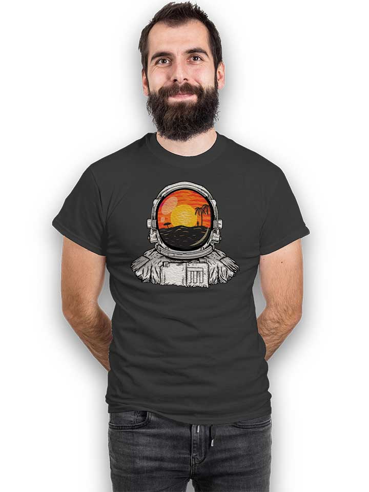 astronaut-beach-t-shirt dunkelgrau 2