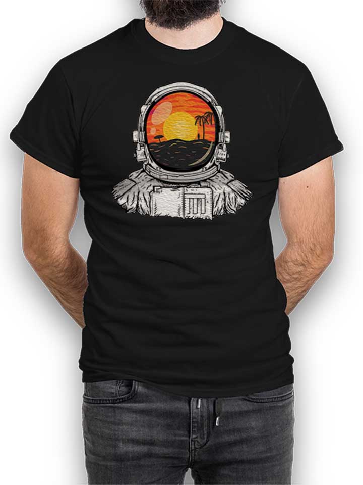 astronaut-beach-t-shirt schwarz 1
