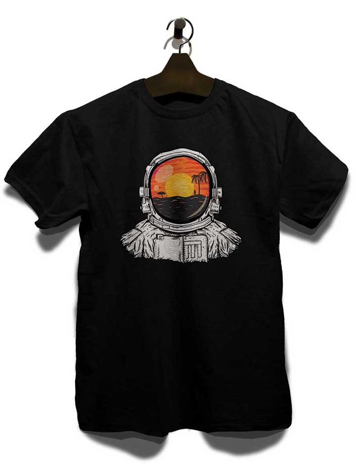 astronaut-beach-t-shirt schwarz 3