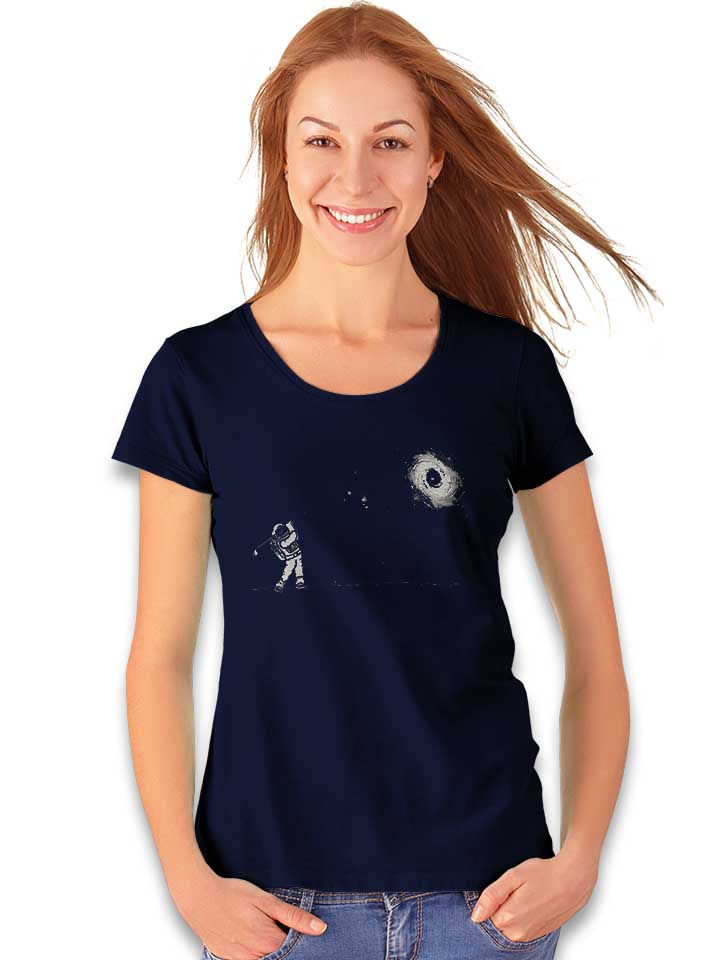 astronaut-black-hole-in-one-damen-t-shirt dunkelblau 2