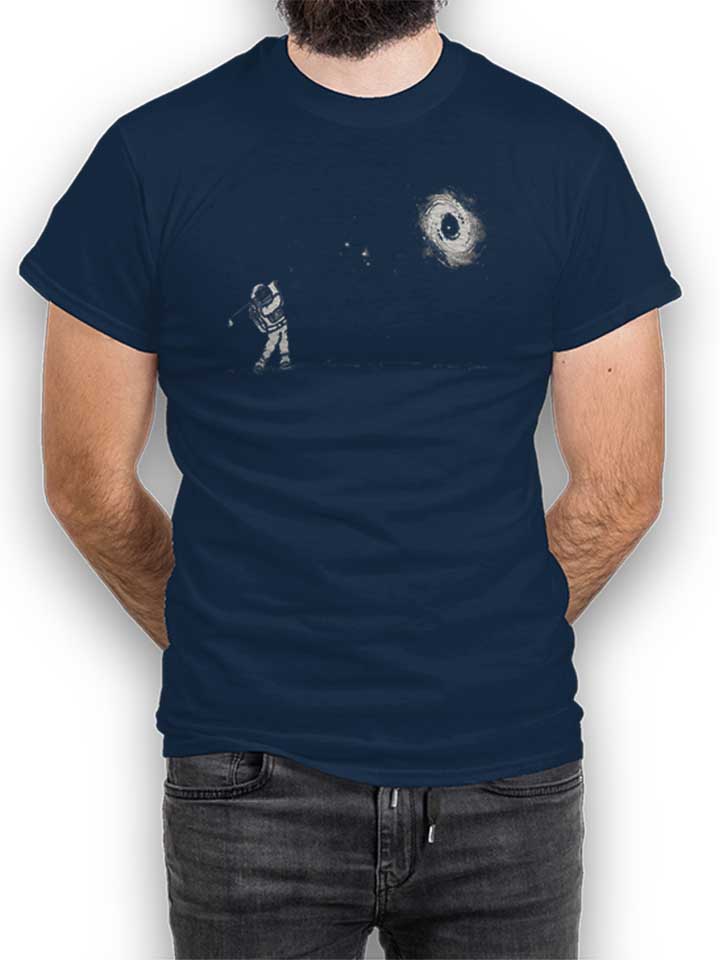 Astronaut Black Hole In One T-Shirt navy L