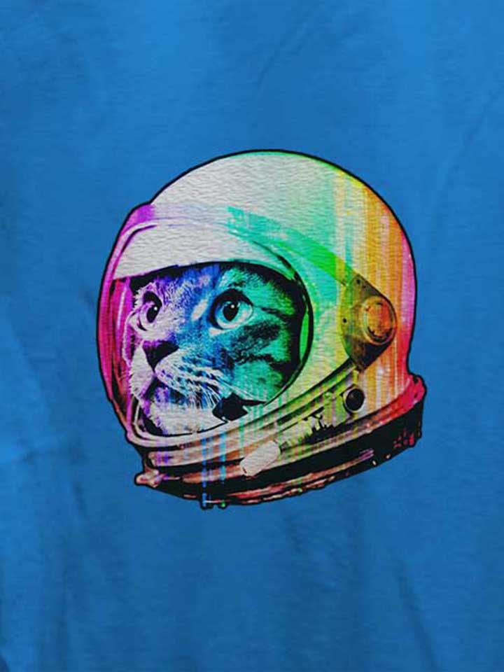 astronaut-cat-02-damen-t-shirt royal 4
