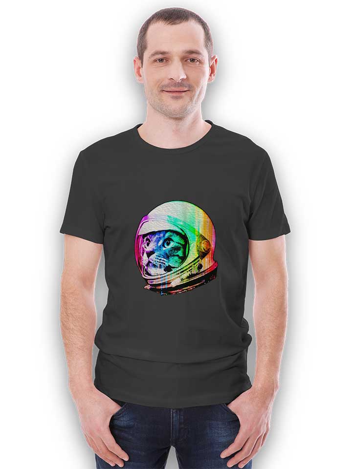 astronaut-cat-02-t-shirt dunkelgrau 2
