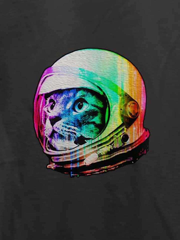 astronaut-cat-02-t-shirt dunkelgrau 4