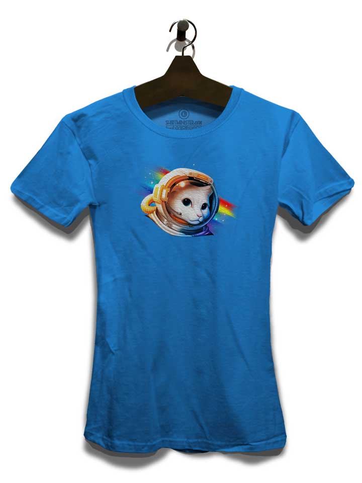astronaut-cat-03-damen-t-shirt royal 3