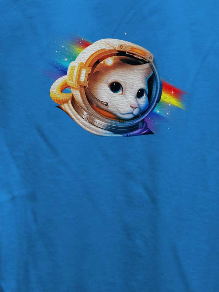 astronaut-cat-03-damen-t-shirt royal 4