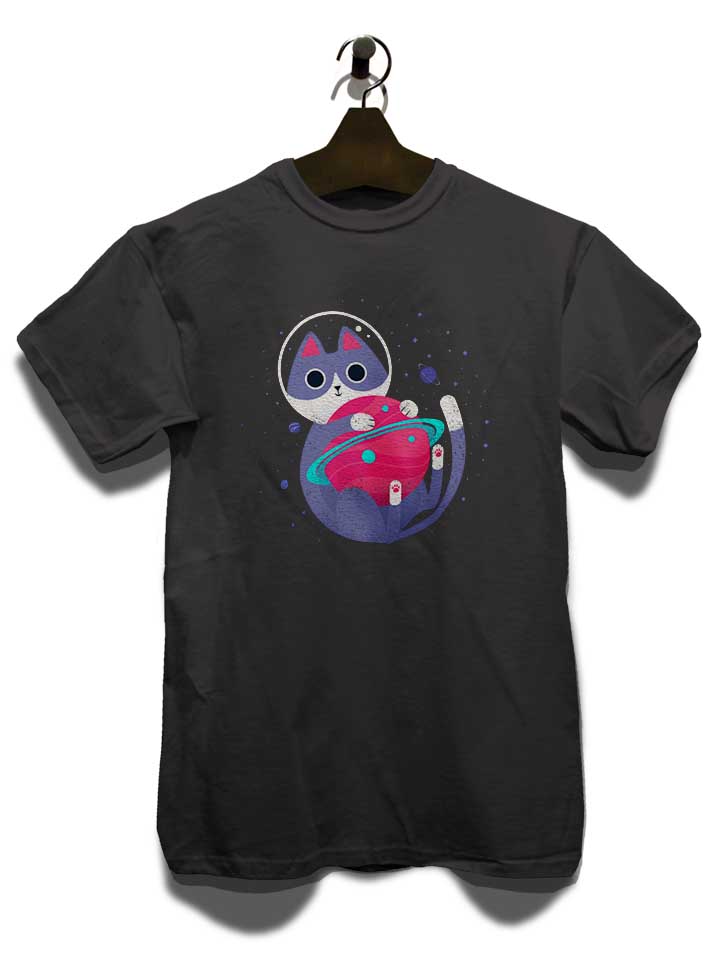 astronaut-cat-04-t-shirt dunkelgrau 3