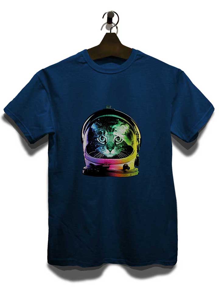 astronaut-cat-t-shirt dunkelblau 3