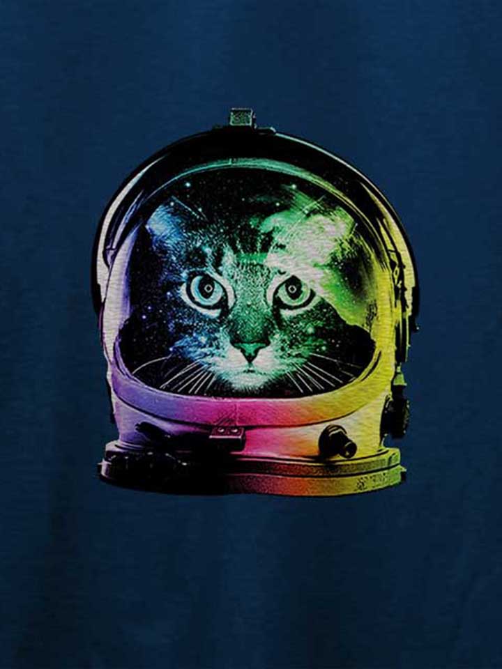 astronaut-cat-t-shirt dunkelblau 4