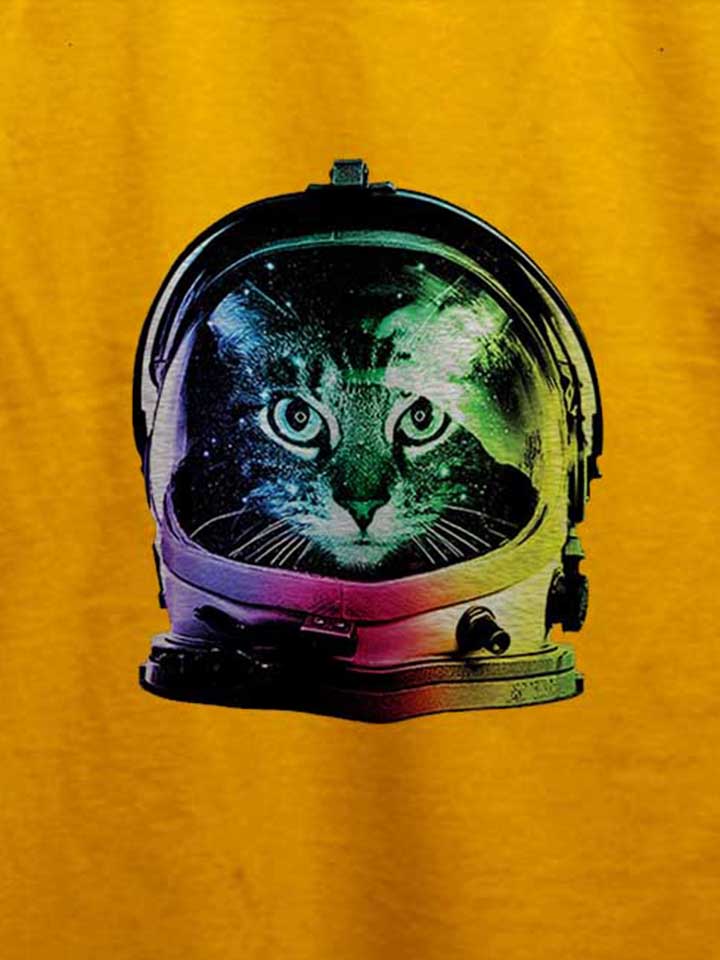 astronaut-cat-t-shirt gelb 4