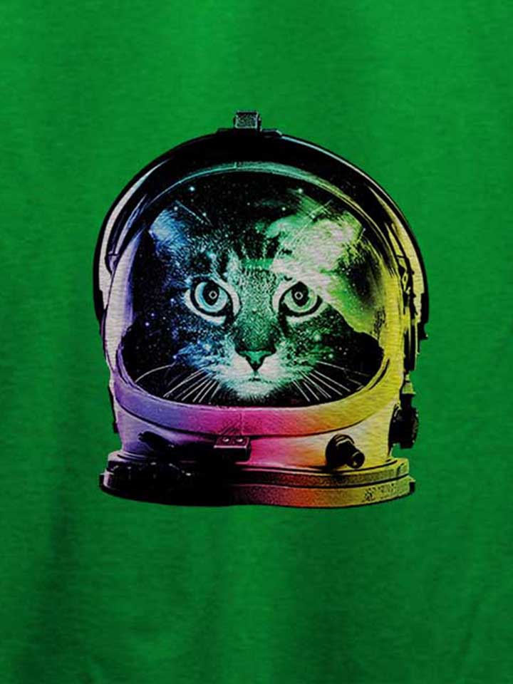 astronaut-cat-t-shirt gruen 4