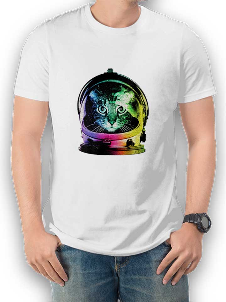 astronaut-cat-t-shirt weiss 1