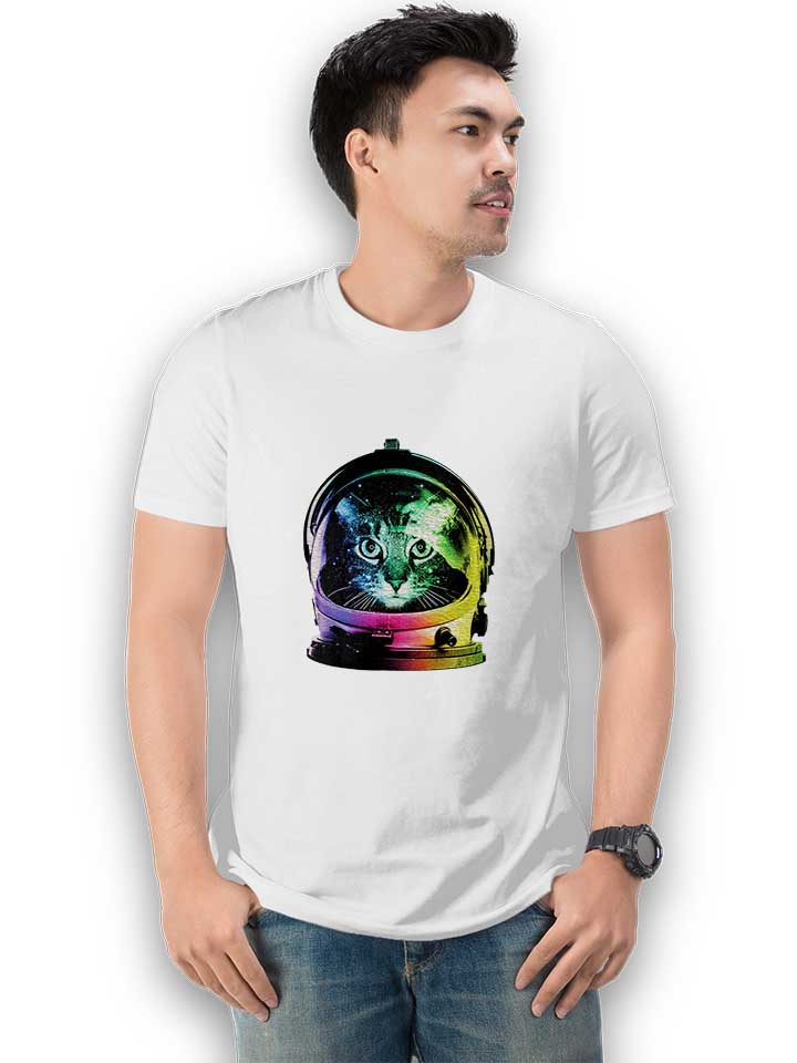 astronaut-cat-t-shirt weiss 2