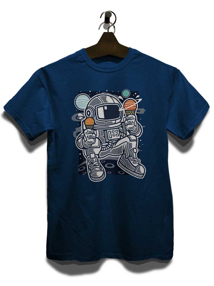 astronaut-eating-ice-cream-t-shirt dunkelblau 3