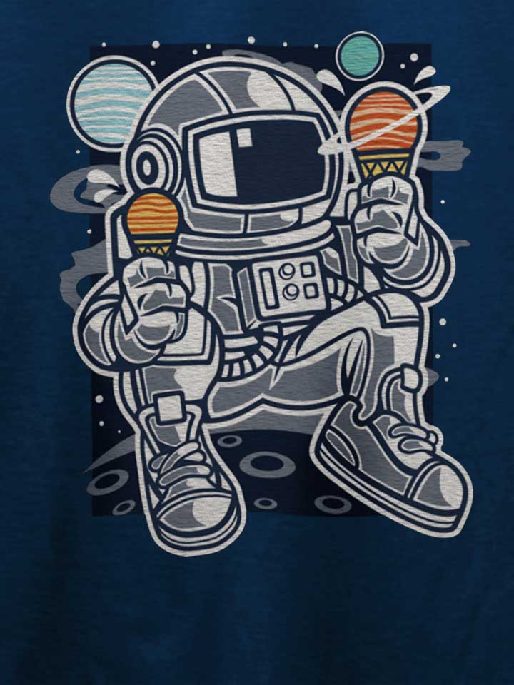astronaut-eating-ice-cream-t-shirt dunkelblau 4