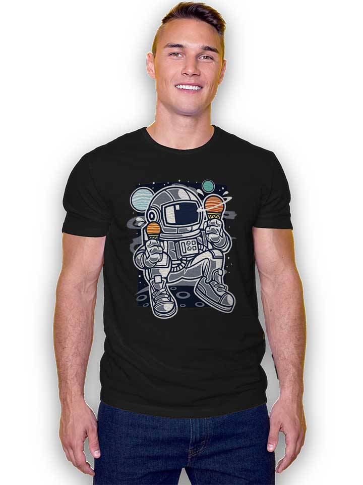 astronaut-eating-ice-cream-t-shirt schwarz 2