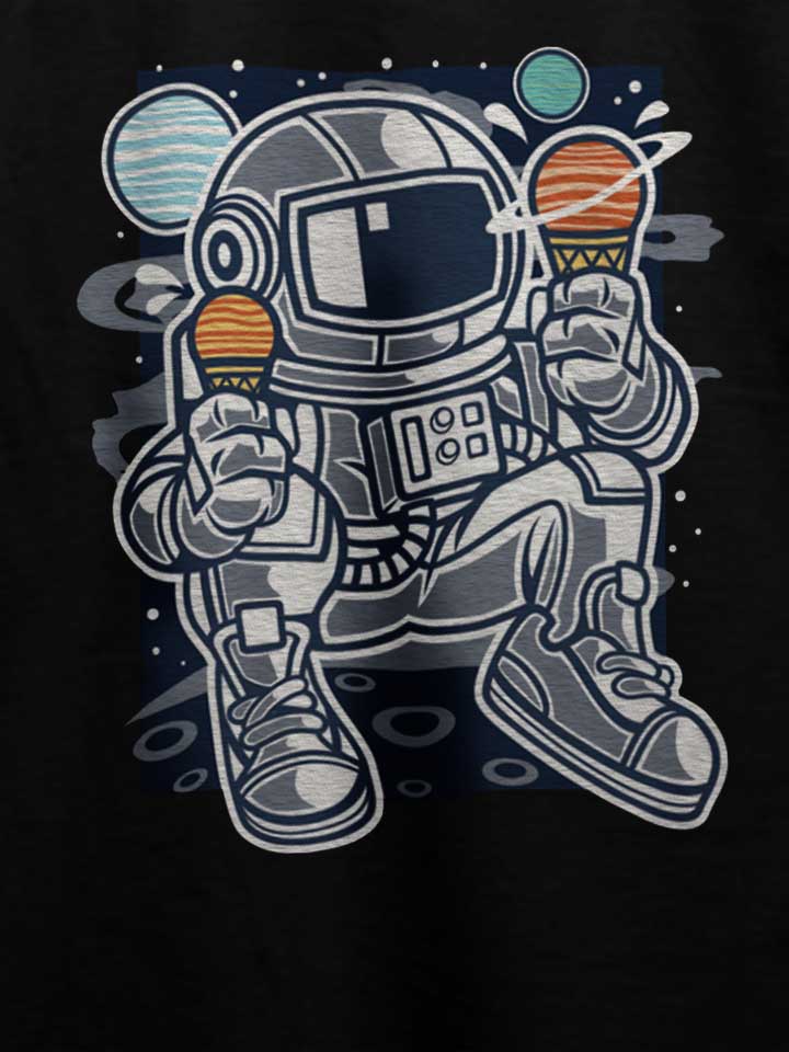 astronaut-eating-ice-cream-t-shirt schwarz 4