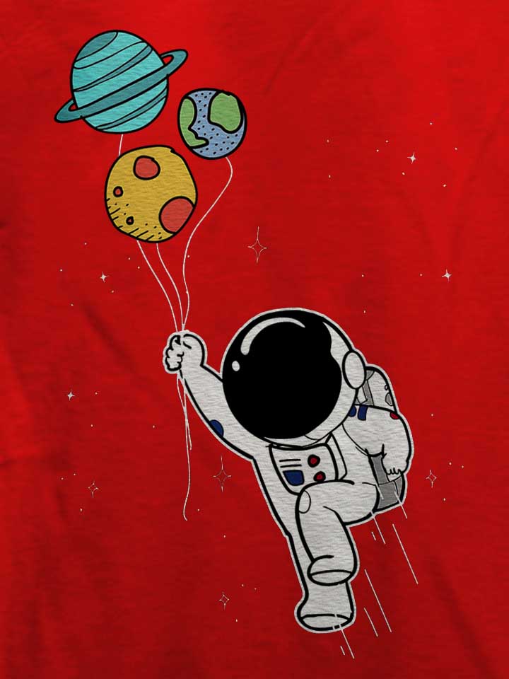 astronaut-planet-ballons-t-shirt rot 4