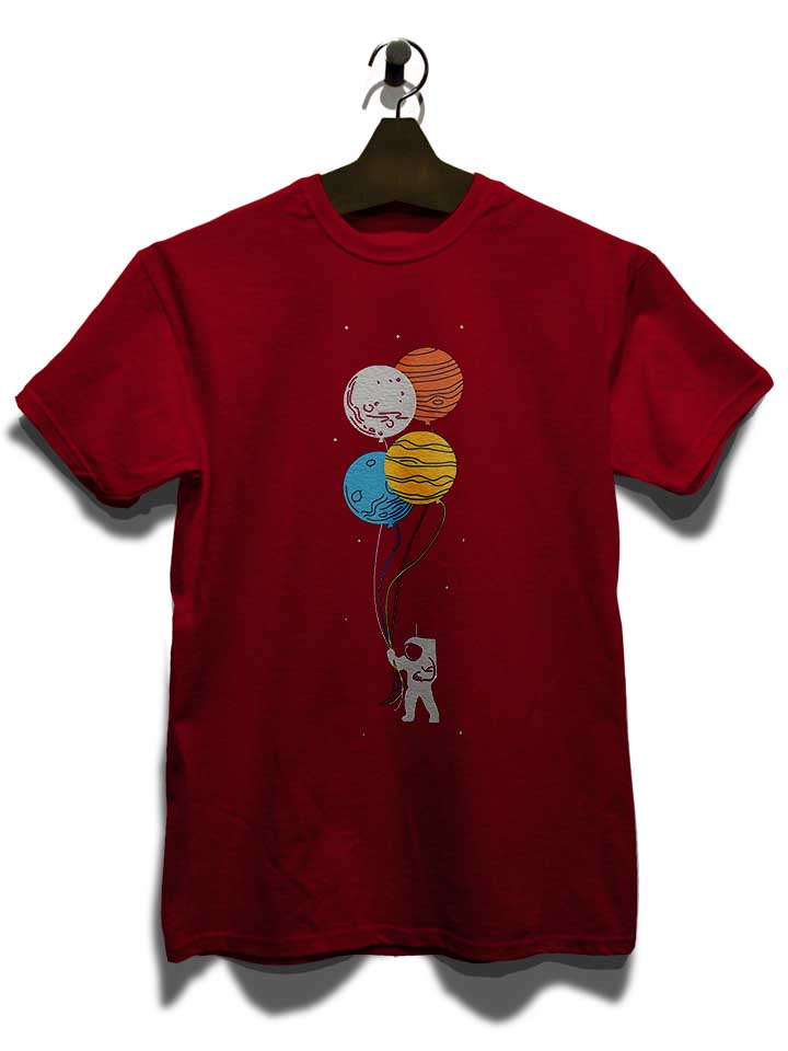 astronaut-planet-baloons-t-shirt bordeaux 3