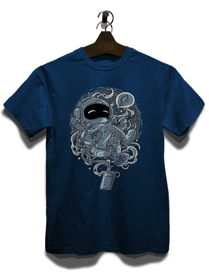 astronaut-playing-guitar-t-shirt dunkelblau 3