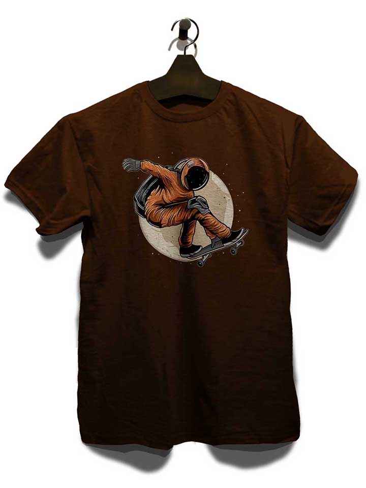 astronaut-skater-moon-t-shirt braun 3