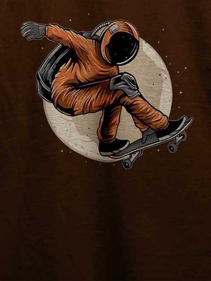 astronaut-skater-moon-t-shirt braun 4