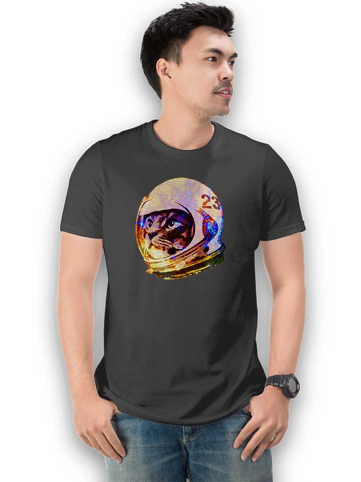 astronaut-space-cat-02-t-shirt dunkelgrau 2