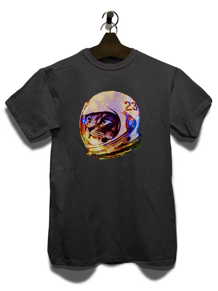 astronaut-space-cat-02-t-shirt dunkelgrau 3