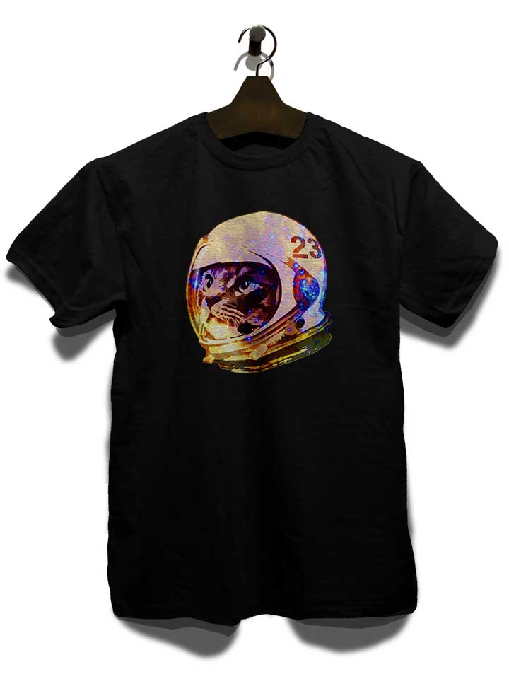 astronaut-space-cat-02-t-shirt schwarz 3