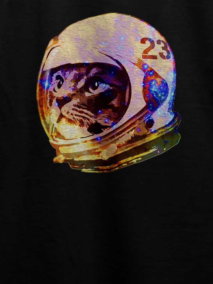 astronaut-space-cat-02-t-shirt schwarz 4