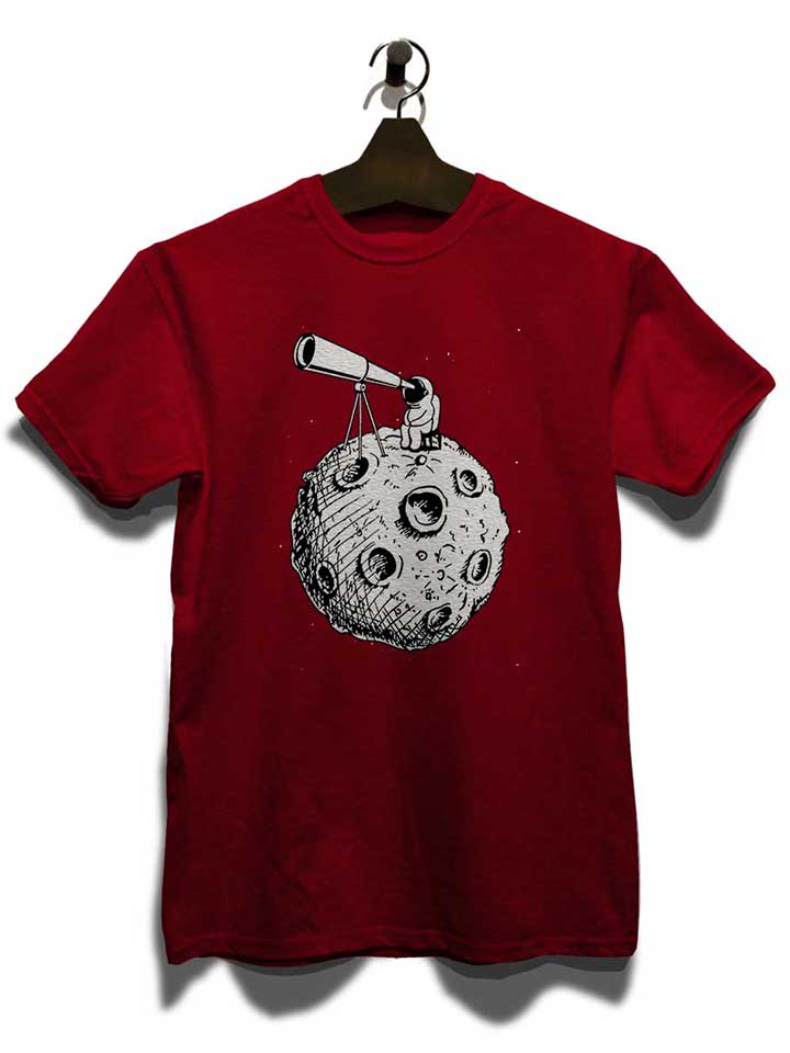 astronaut-teleskop-t-shirt bordeaux 3