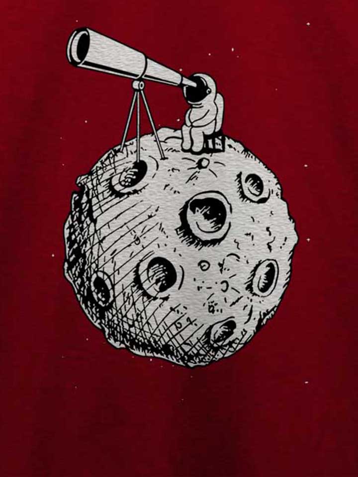 astronaut-teleskop-t-shirt bordeaux 4