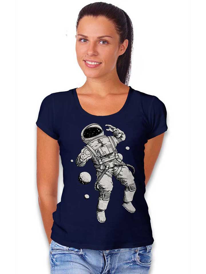 astronaut-damen-t-shirt dunkelblau 2