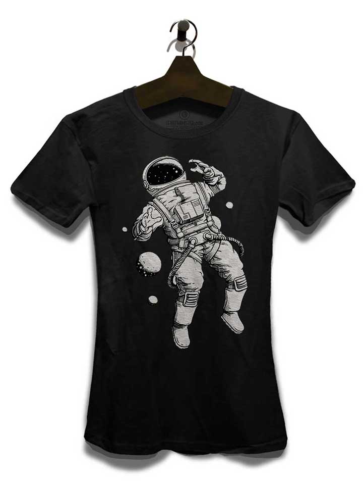 astronaut-damen-t-shirt schwarz 3