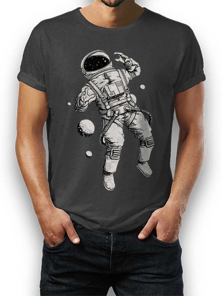 astronaut-t-shirt dunkelgrau 1