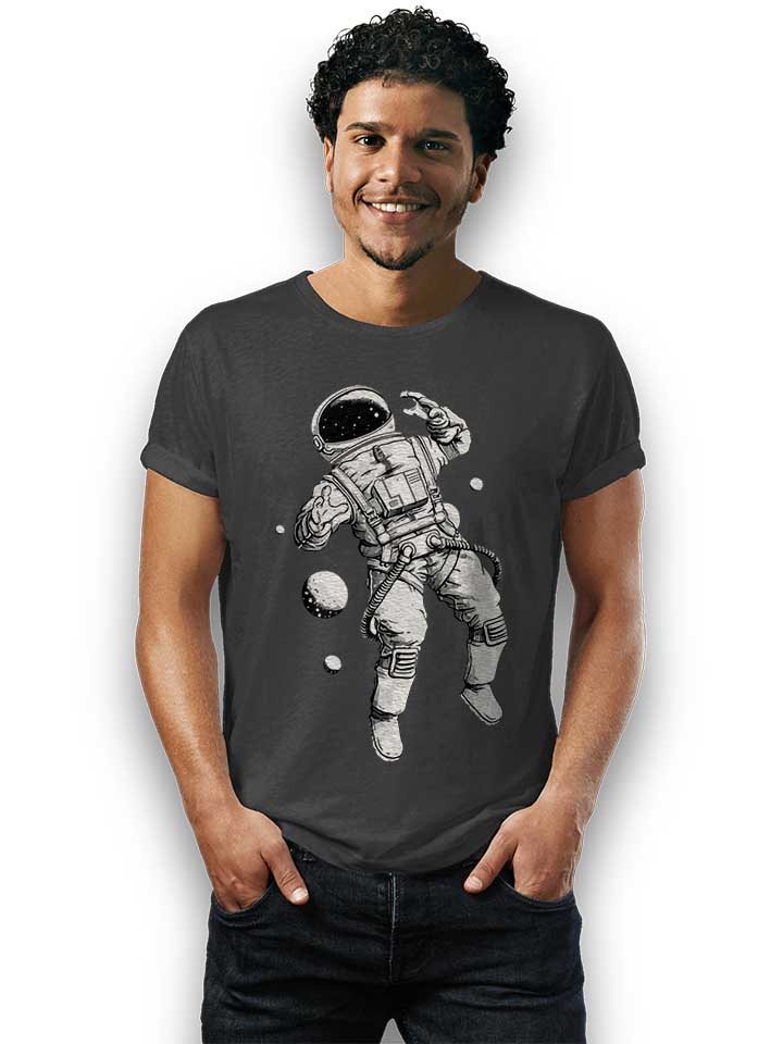 astronaut-t-shirt dunkelgrau 2