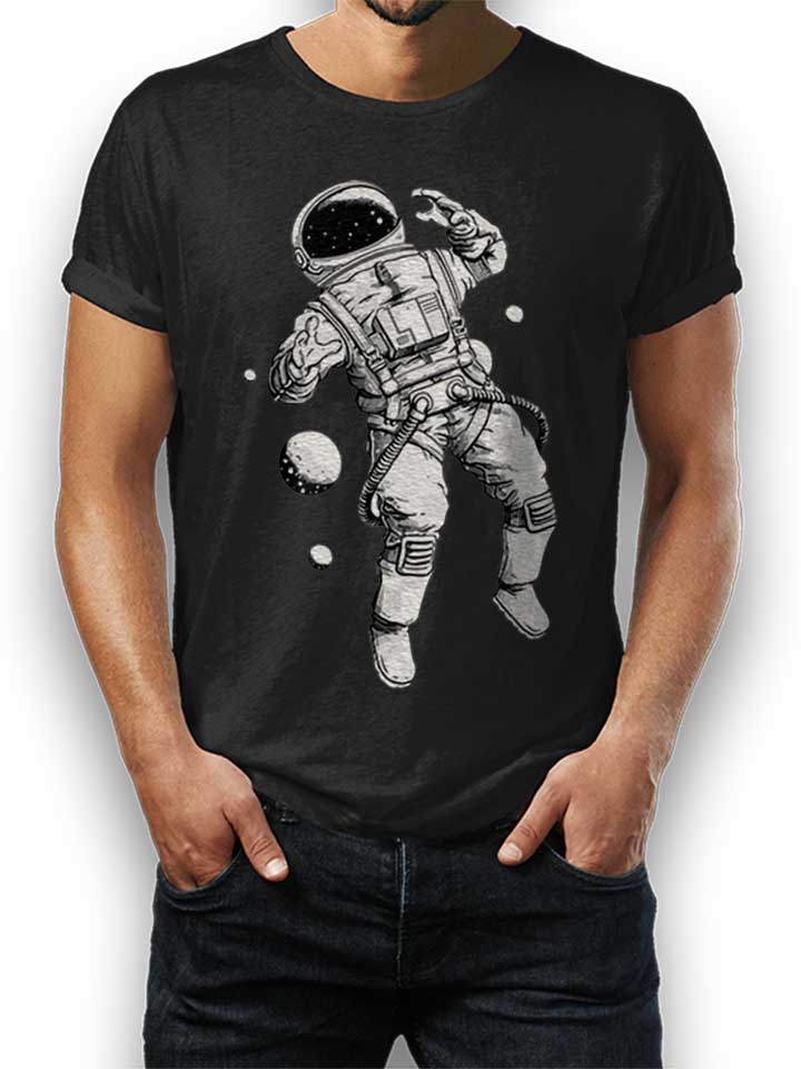 Astronaut T-Shirt schwarz L