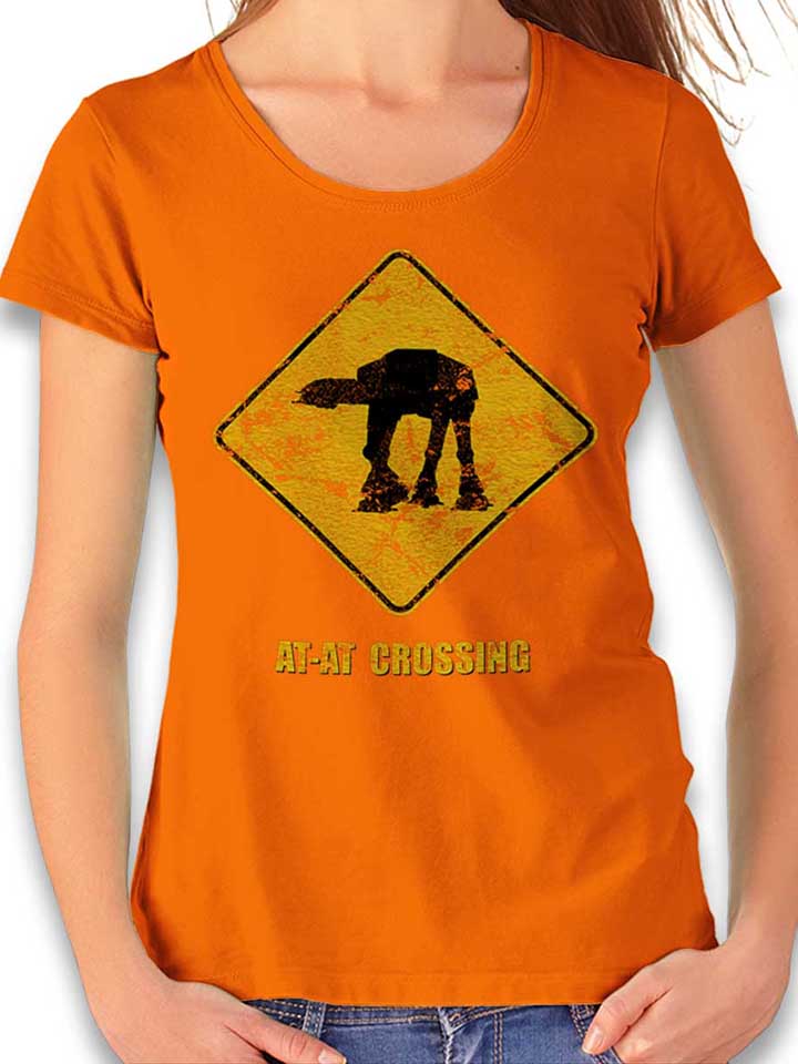 at-at-crossing-vintage-damen-t-shirt orange 1