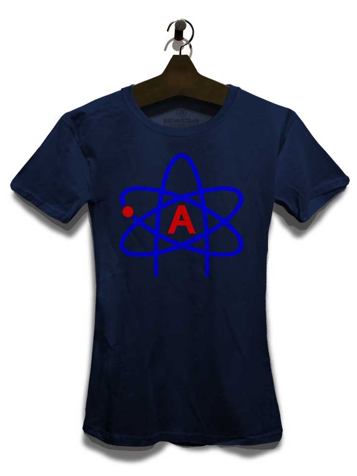 atheist-symbol-damen-t-shirt dunkelblau 3