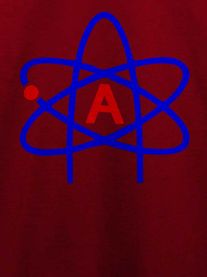 atheist-symbol-t-shirt bordeaux 4