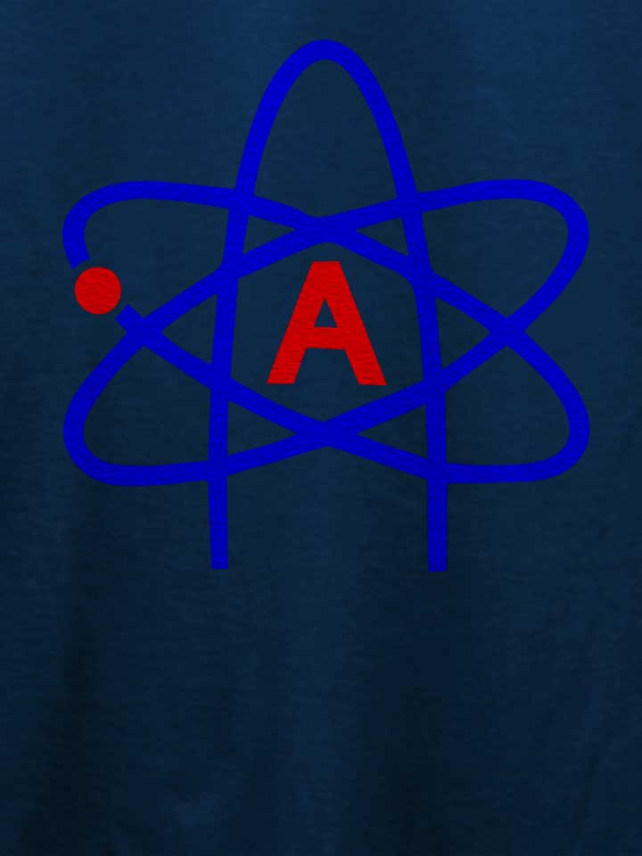 atheist-symbol-t-shirt dunkelblau 4